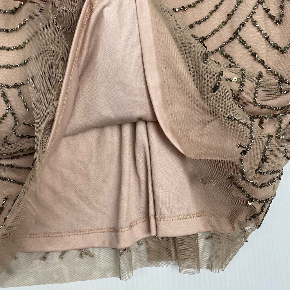 Adrianna Papell Women's size 6 Casual Sequin Mesh Mini Dress.Party - Picture 15 of 16